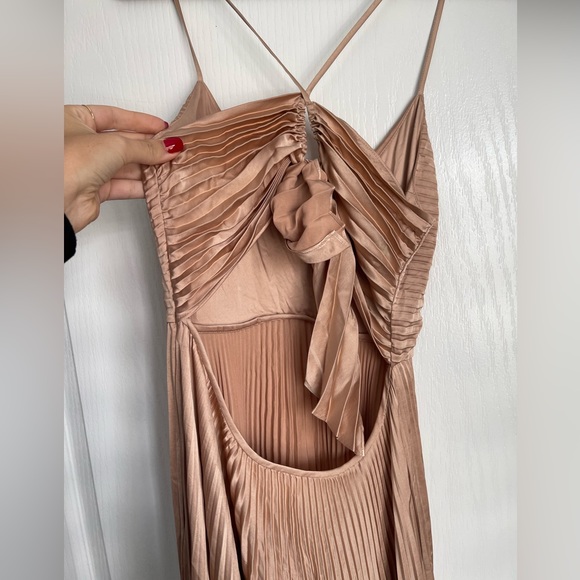 A.L.C Aries Satin Pleated Dress - Picture 7 of 7